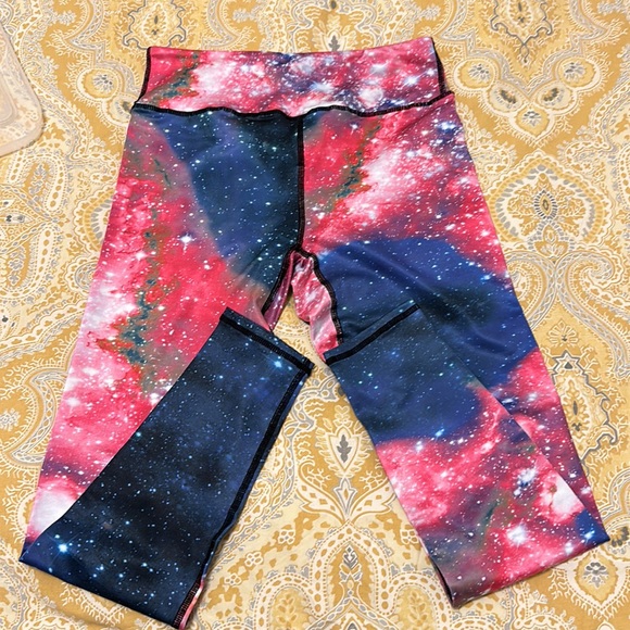 NWOT Lotus Leggings Pink Galaxy Leggings - Picture 5 of 5
